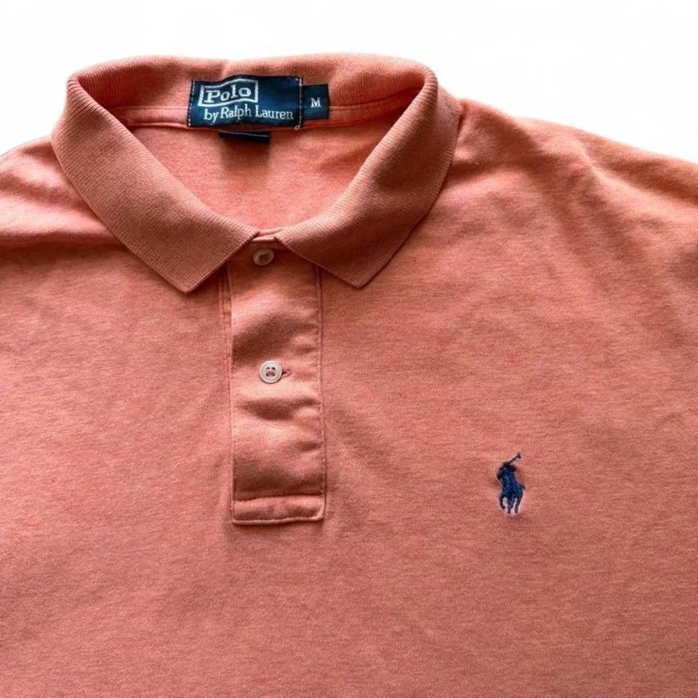 Polo Ralph Lauren Orange Polo Shirt Medium Preppy‎ Classic